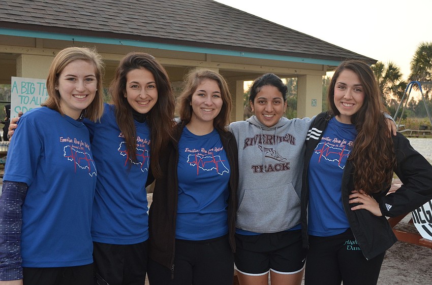 Alexis Bouenker, Cristina Chiodi, Marielle Pezzella, Tala Rizkallah and Jaclyn Falconetti were some of the students that organized the 5K.