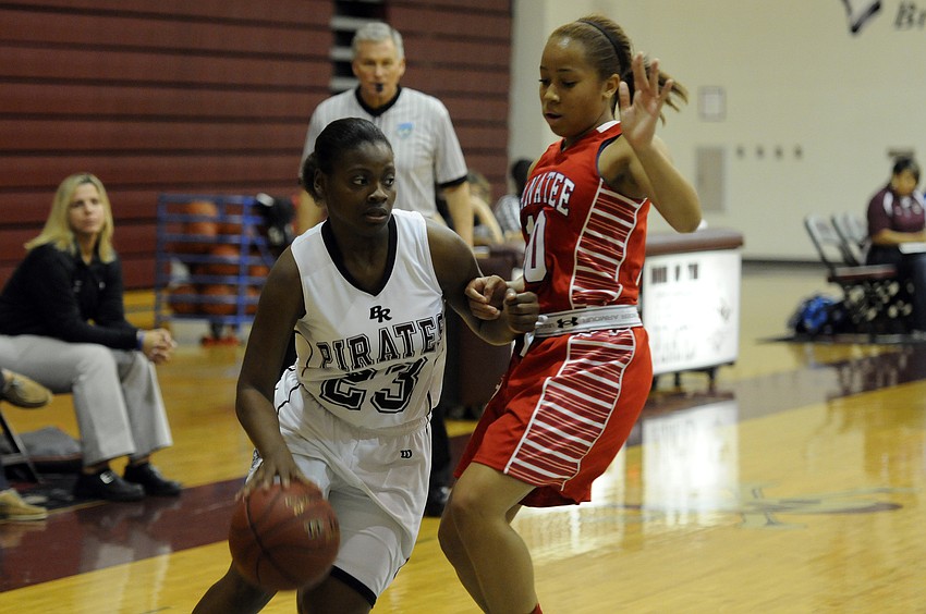 Braden Riverâ€™s Charity Landrum drives to the hoop in the second quarter.