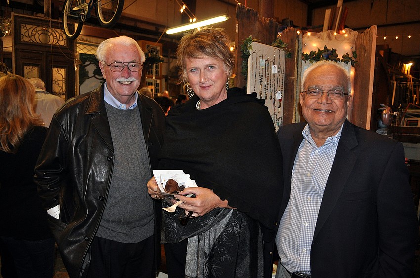 Bob Anderson with Diane and Dev Pathak