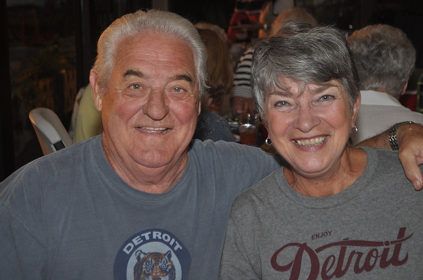 Gino and Mary Delpup at the Seaplace Super Bowl party