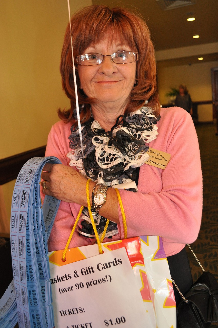 Sandy Simmons helped with the raffle.