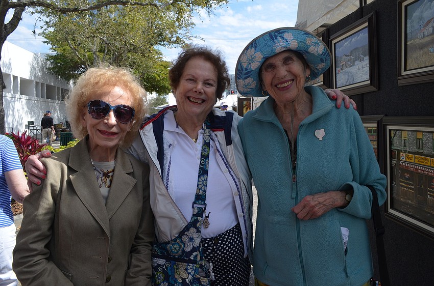 Judy Eisner, Irene Britman and Marilyn Weiner are old time friends visiting from New Jersey.
