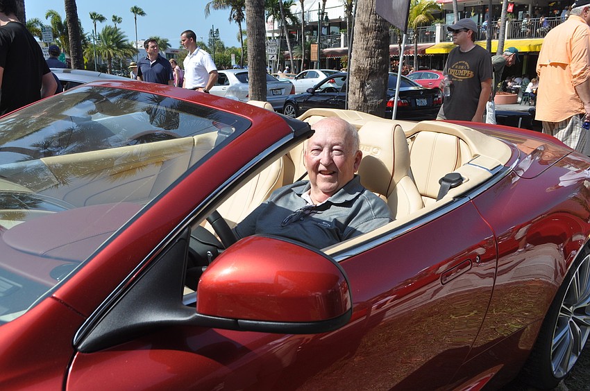 Monty Yale sits in a DV-9 Aston Martin.