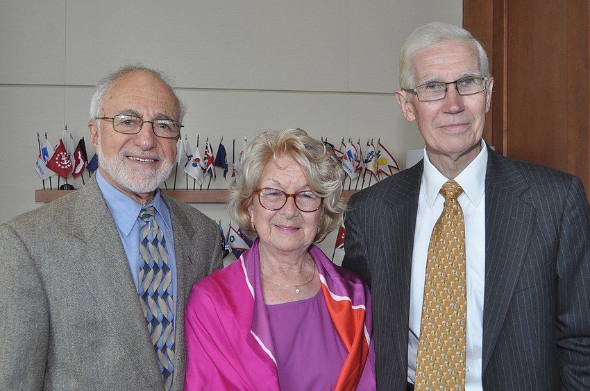 Tom and Heidi Thomas with the Rev. David Danner