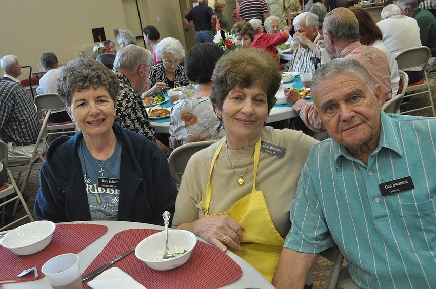 Barb Scherer with Bev and Don Swanson