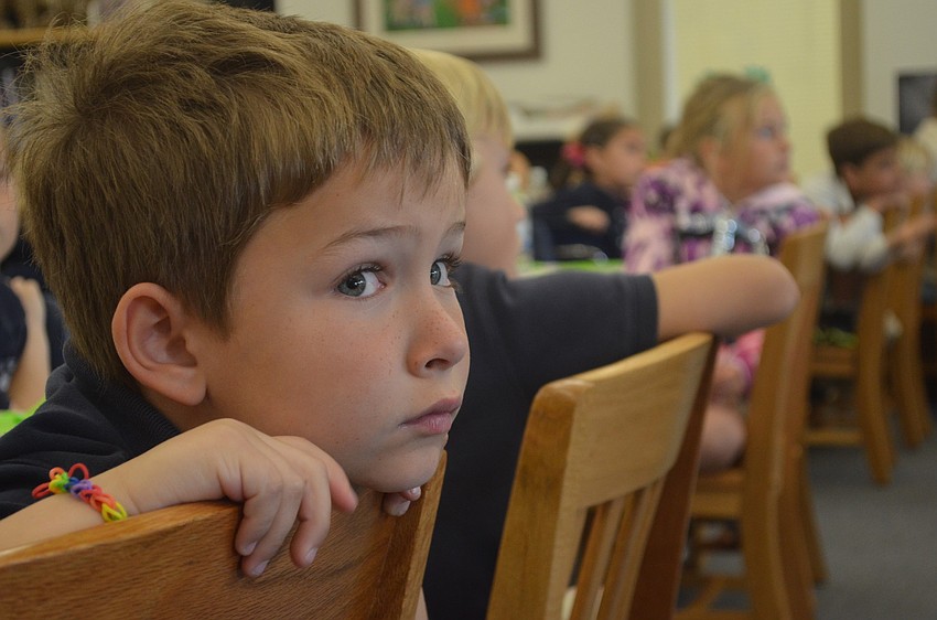 Sam listens to the Green, Eggs and Ham.