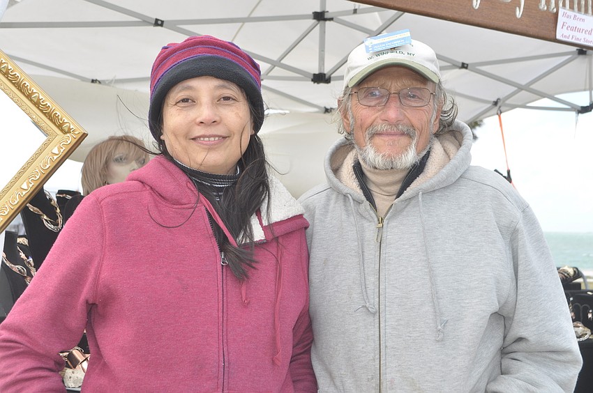 Mumin and Allen Jacobsen make jewelry by hammer and torch.