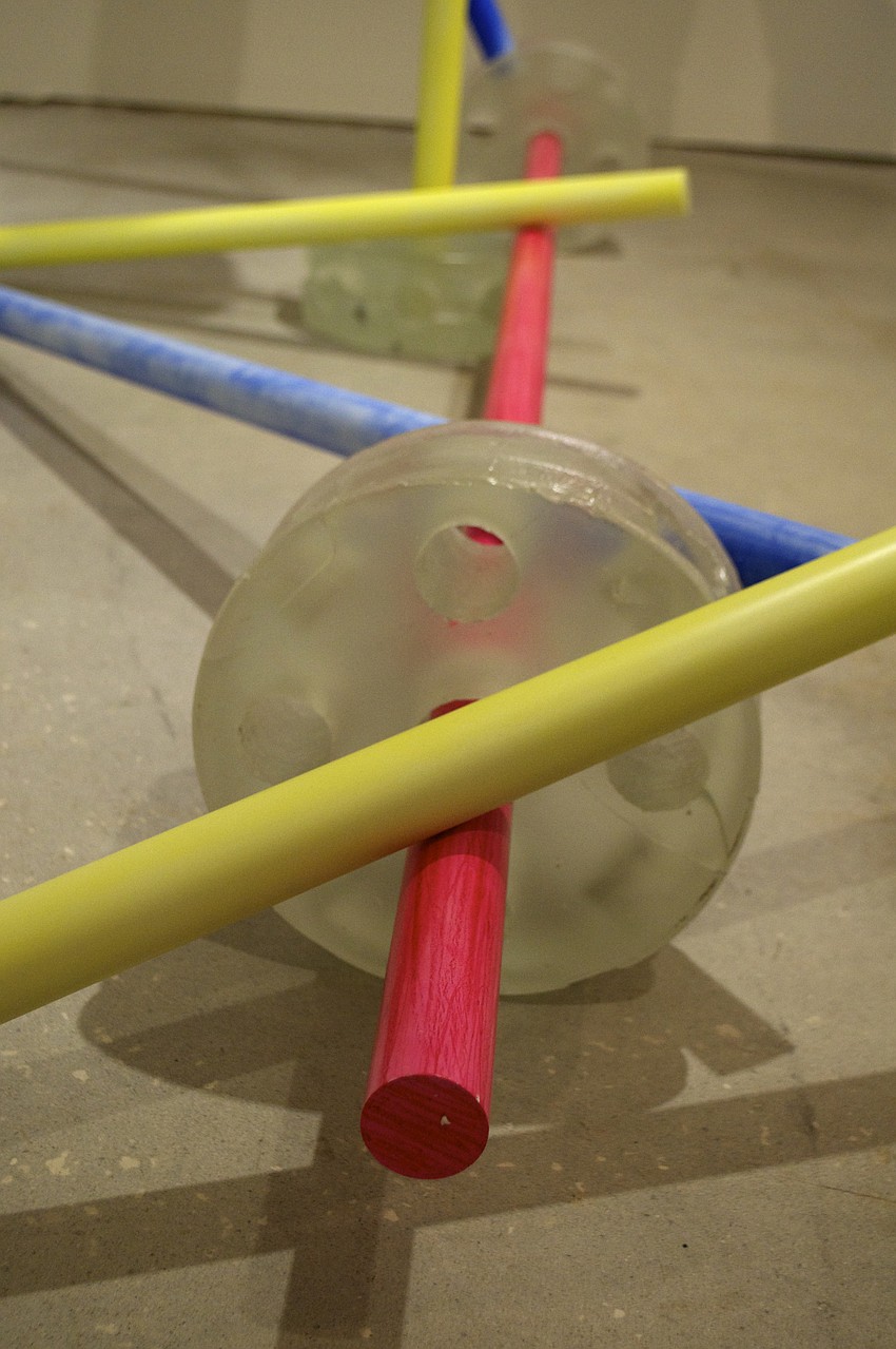 Michael Crowderâ€™s â€œSome Assembly Requiredâ€ is on display at Art Center Sarasota as part of Childâ€™s Play in Gallery 1