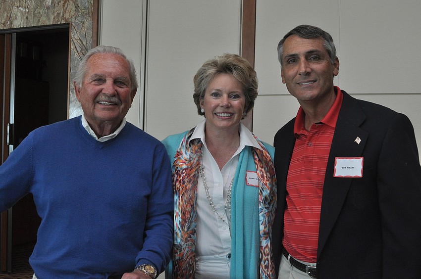 Pat and Nancy DeCastro with Bob Wyatt