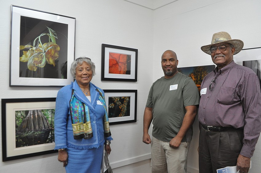 Charlotte Scarbrough with her son and deep sea photographer, Harvey Web III, and her husband, Harvey Webb, Jr.