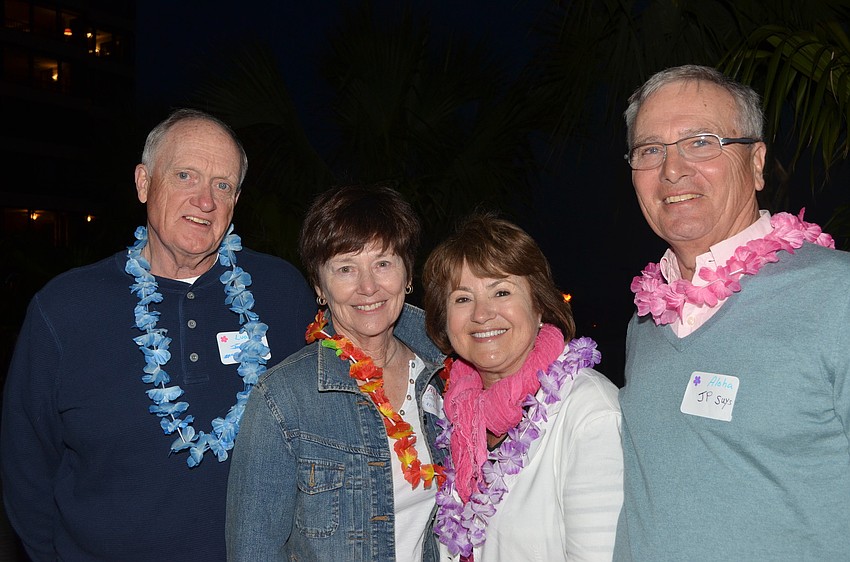 John and Joan McFarlane with Michele and JP Suys.
