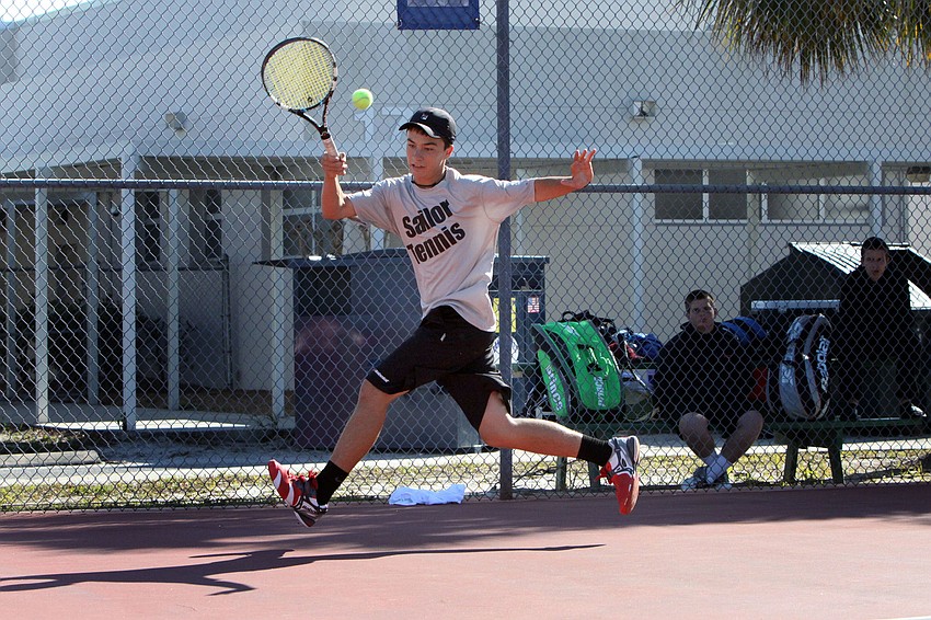 Sarasotaâ€™s Andre Johnson hustles to get to the ball.
