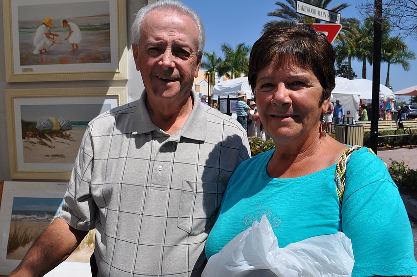 Lewis and Susan Palermo looked for artwork for the house.