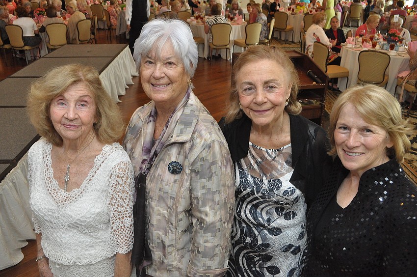 Co-chairwomen Clair Gertz and Joan Webster, with Guild Vice President Vivan Leahy and President Michaele McKenna