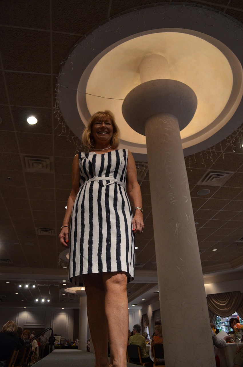 Cheryl Cummerow wears an Antonio Melani Jorja Dress.