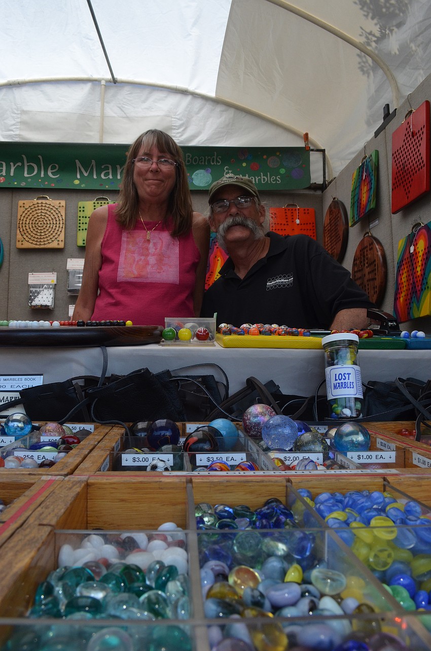 Jack and Sue Hahn have been in the marble selling business for 31 years.