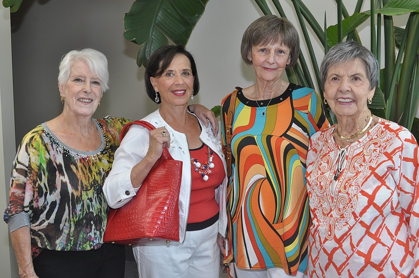 Lynn Woo, Pat Maxson, Beverly Henry and Marge Stapleton model Dillards sportswear.