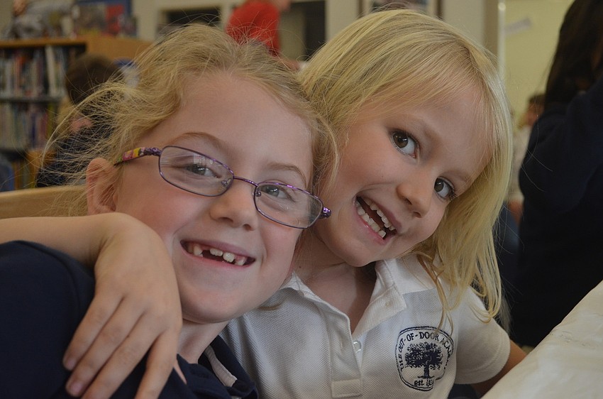 Grace Frazier, 6 and Meghan Warner, 6