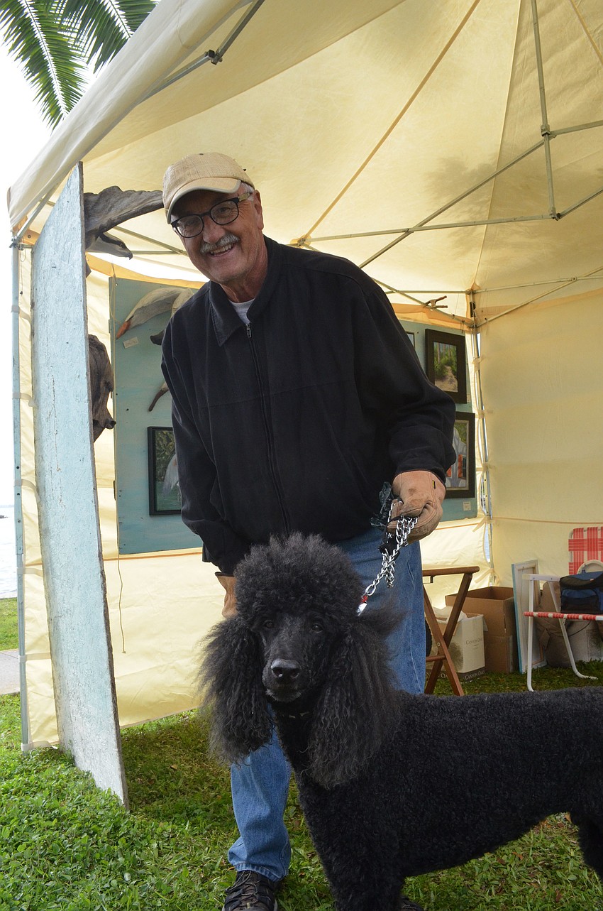 RC Johnson brought his standard poodle Jacques.