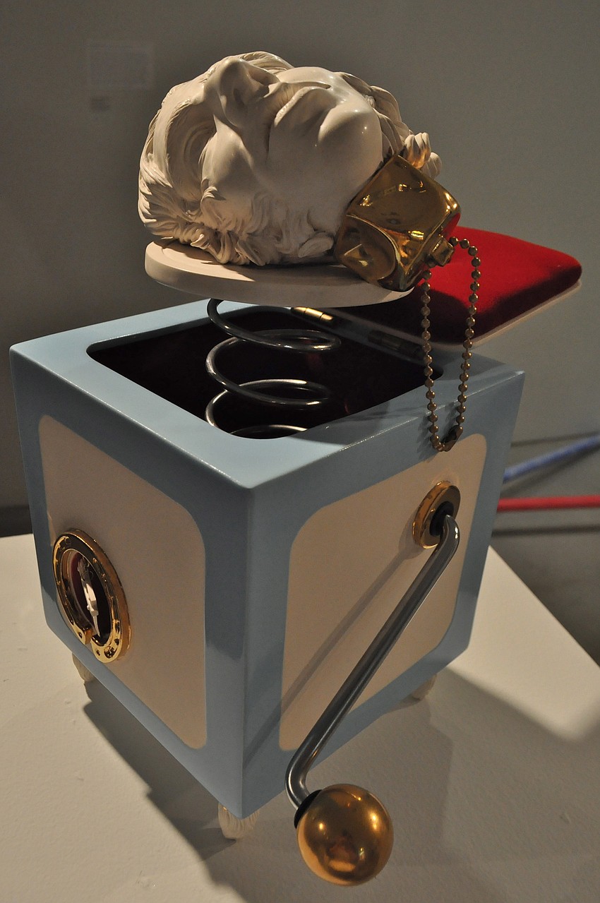 Sean Erwinâ€™s â€œSouvenierâ€ is on display at Art Center Sarasota as part of Childâ€™s Play in Gallery 1