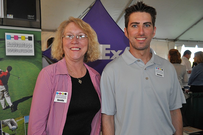 Dorothy Pierson and Dominic Lopresto, of Aadvantage Displays and Graphics