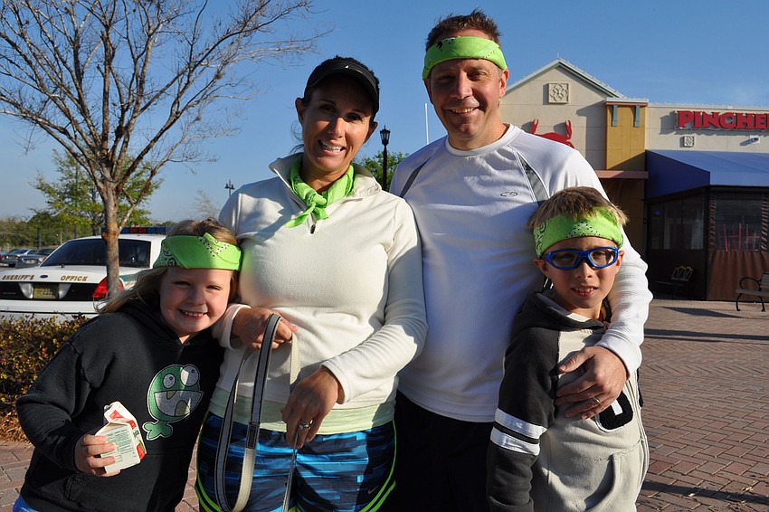 Rachael, Elizabeth, Byron and Jack Jensen were eager to participate.