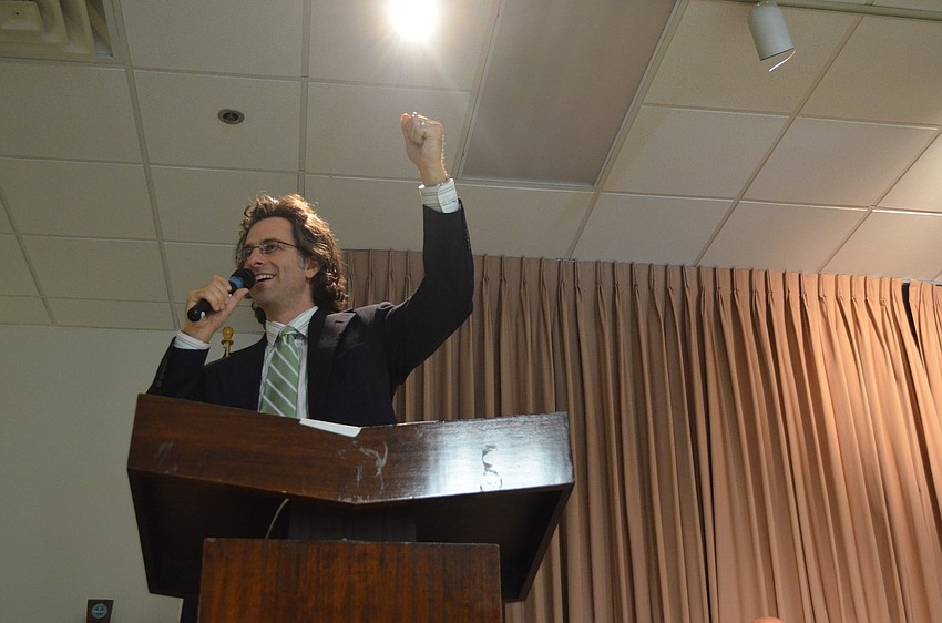 Rabbi Brenner Glickman greets members of all faiths.