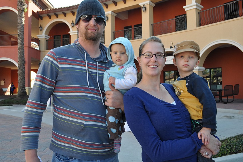 Brandon, Wren, Mindy and Cambdon DeLacey spent the morning together.