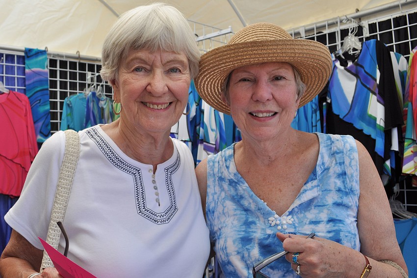Twins Sara Reinbold and Susan Large spent the afternoon together.