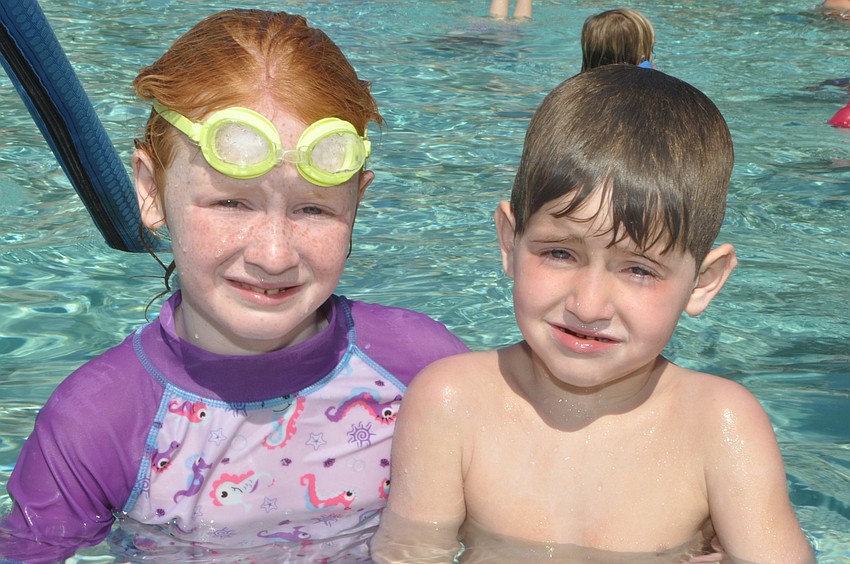 Hannah, 7, and Edward Englander, 5
