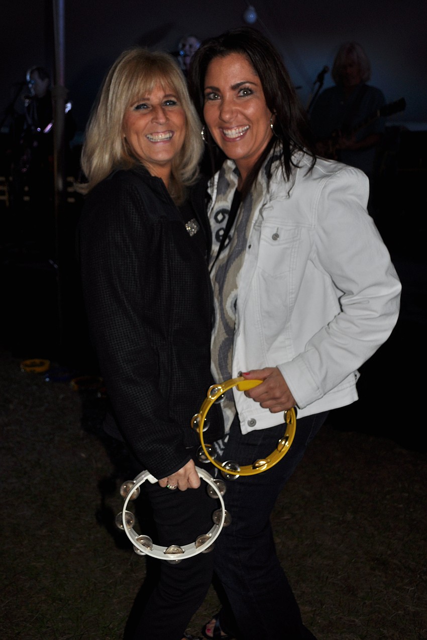 Ginny Calcutti and Denise Nitti hit the dance floor, as the band played.