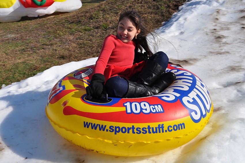 Nicole Hirt, 9, participated in the Winter Wonderland event for the first time.