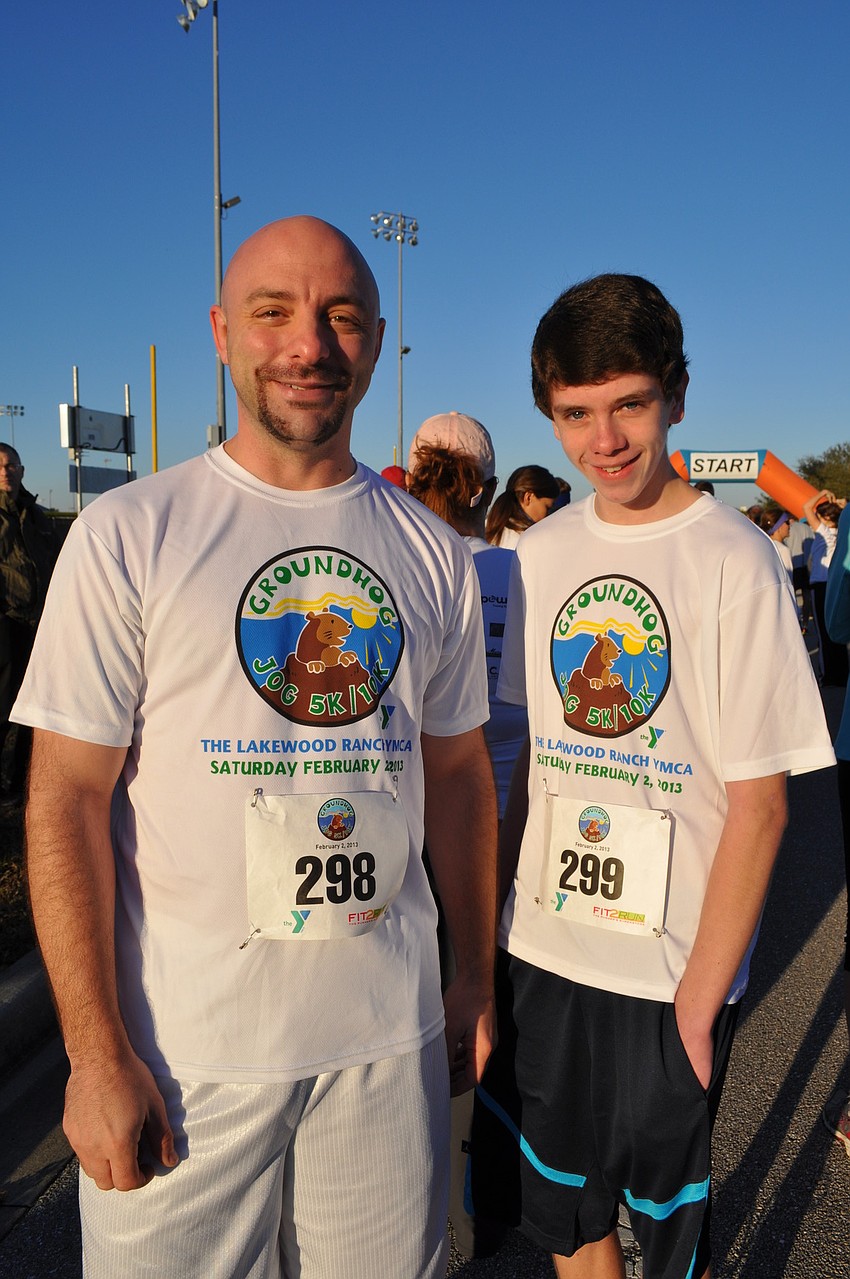 Jim Kerul ran with his daughter's boyfriend, Patrick Kennedy.