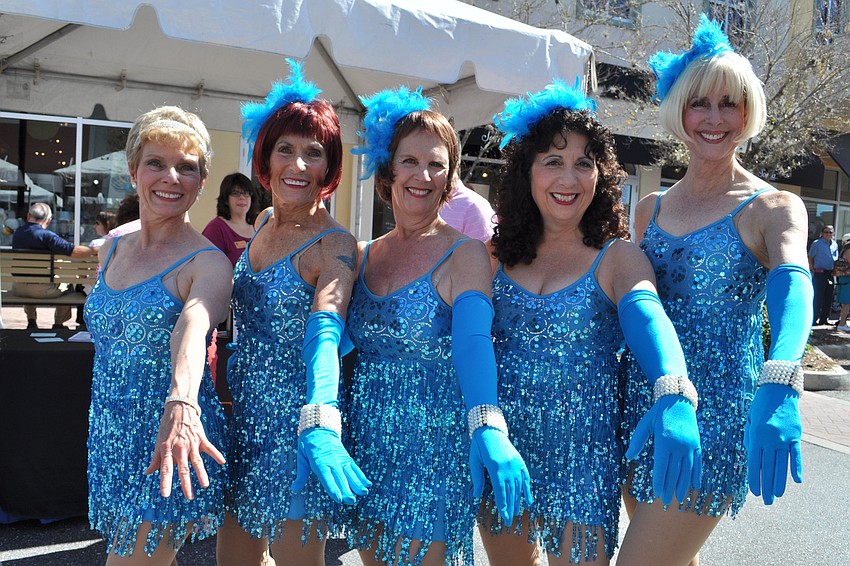 Suzy Berinsky, Evelyn Sturn, Mary Pickup, Vickie Inglese and Jeanne Wacker are part of the Starfire Tap Co.