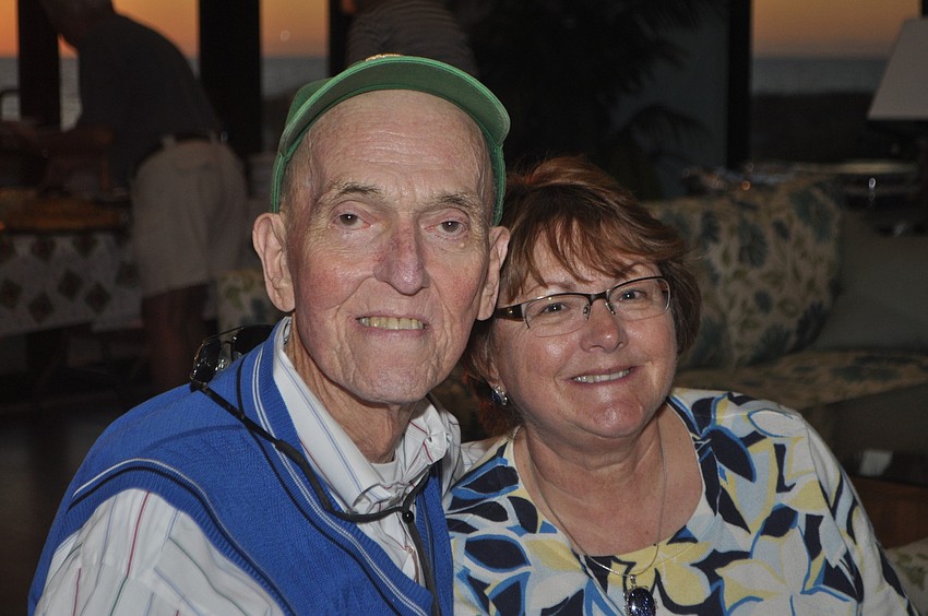 Ray and Carol McManus at the Seaplace Super Bowl party