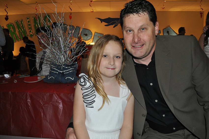 Olivia and Joe Garland. Joe said of his daughter, â€œShe will drag me out to the dance floor.â€