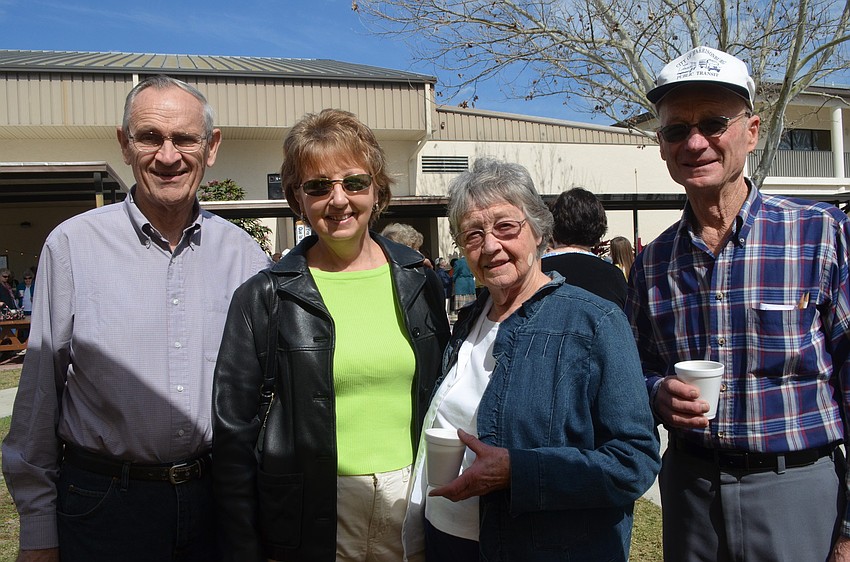 Loren and Elaine Good and Jane and Shelvin Arey visit from Virginia.