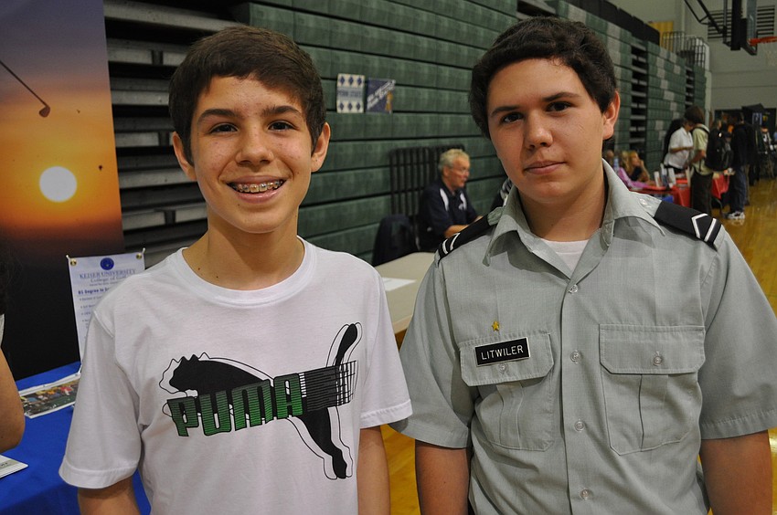 Brandon Neer and Sean Litwiler, who wants to join the U.S. Army