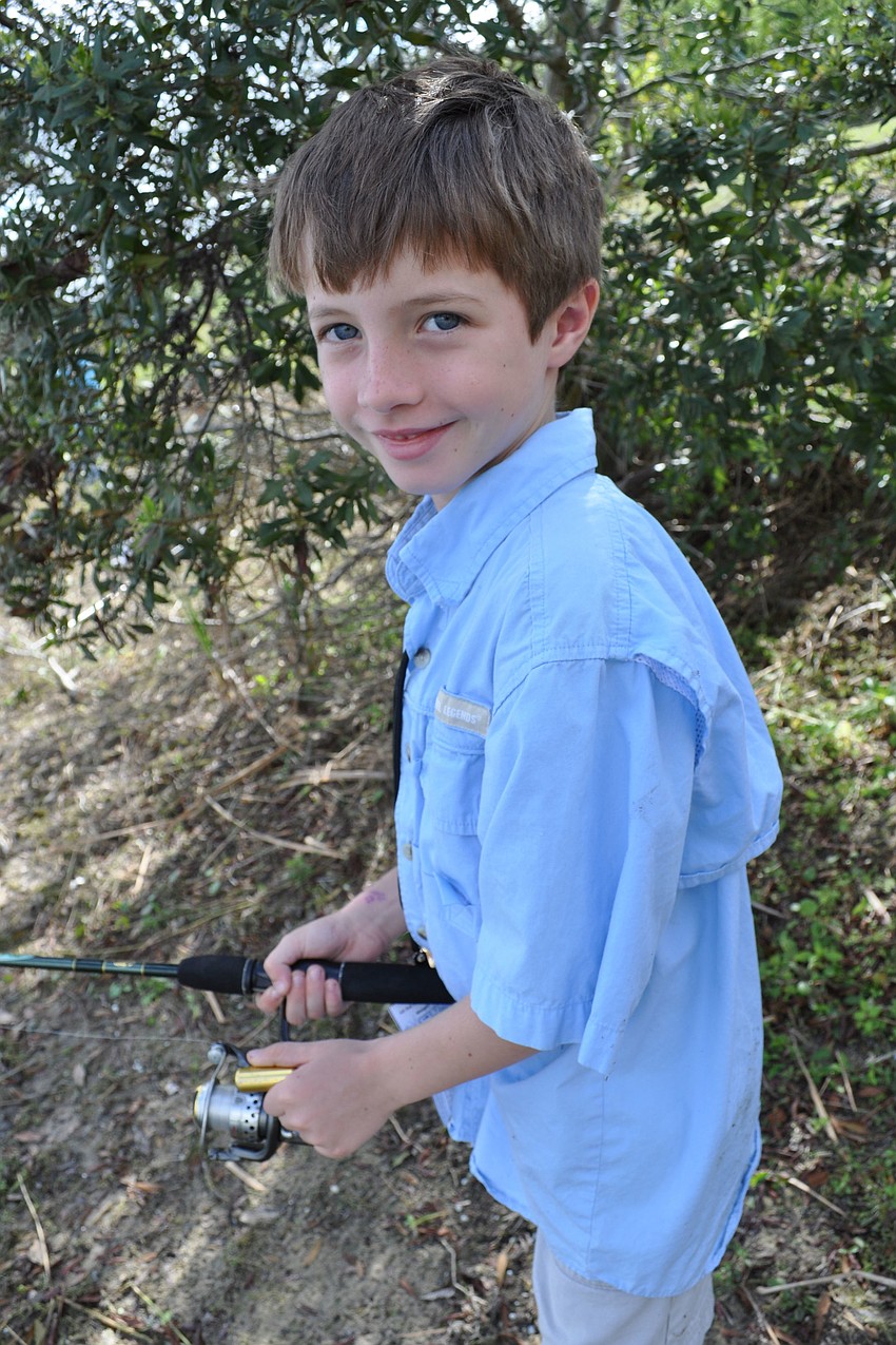 Logan Machenheiner came out with his aunt and uncle, Leo and Debbie Russo.