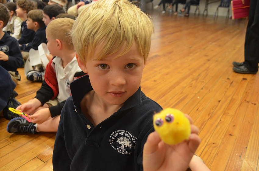 Hugh was given a wocket for his pocket.