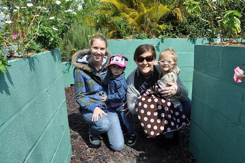 Allison Dunn, Addison Heilman, Stephanie Cooley and Annabelle Case got lost in Mixonâ€™s Magical Maze.