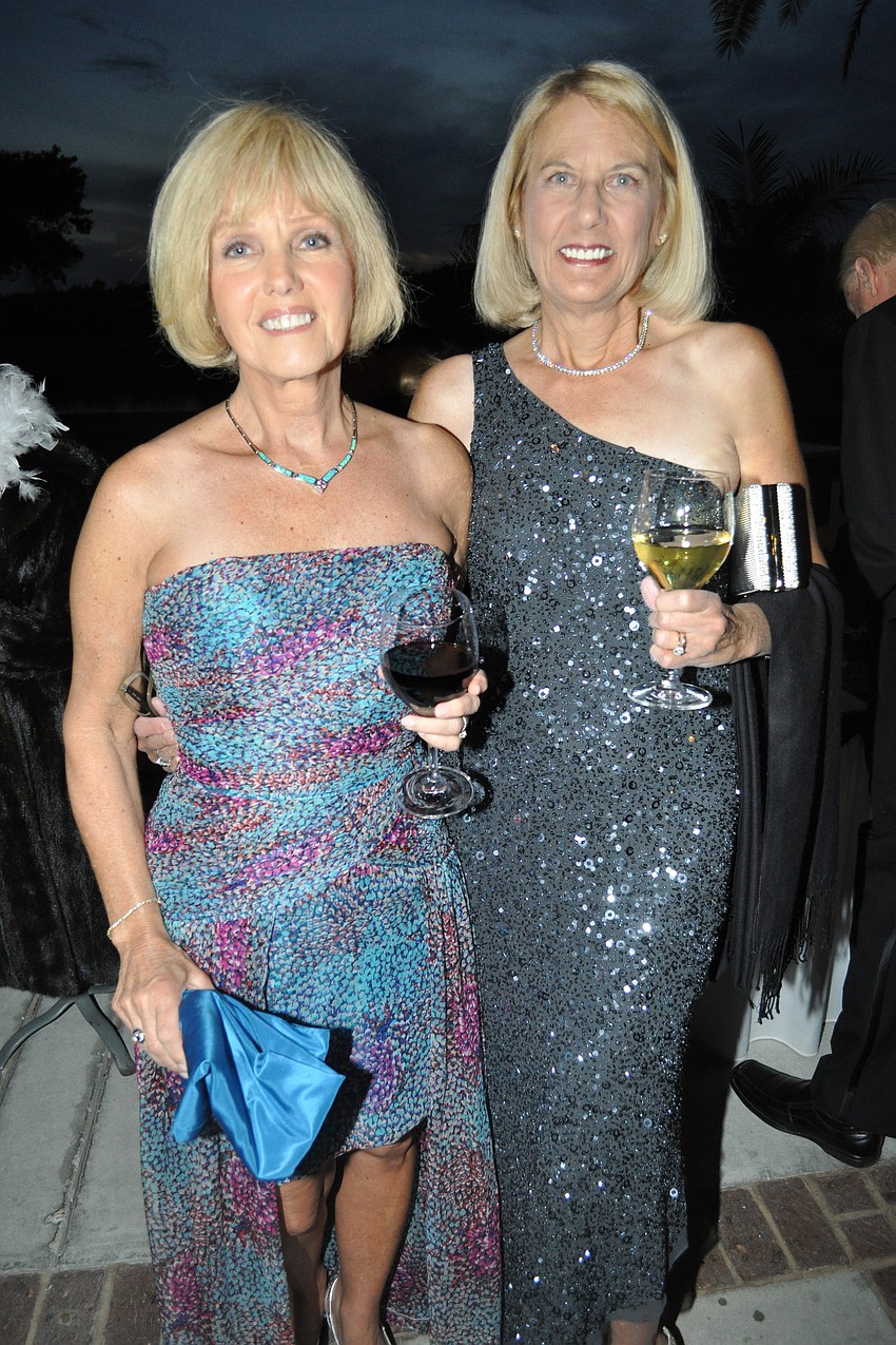 Mary Leflar and Linda Schauer took the ballâ€™s Copacabana theme to heart.