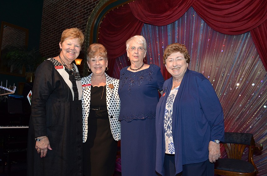 First Vice President Judy Snodgrass, President Sue Bania, Second Vice President Joan Tatro and Treasurer June Alfano