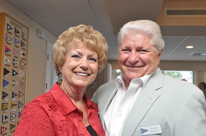 Bird Key Yacht Club bowlers, Elaine Coulter and Richard Fountain