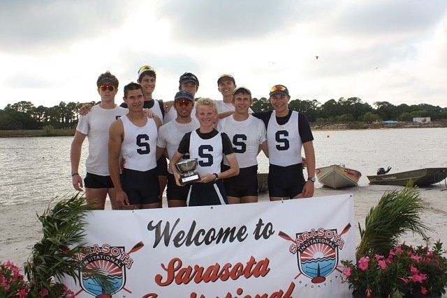 Sarasota Crew Boys V8+ Winners of the Diamond Vault Cup 2013
Ben Delaney, Travis Taaffe, Andrew Konecny, Maddux Castle
front: Ryan Hails, Jose Colon, Benson Stevens, Andre Dupuis, Nick Edwards