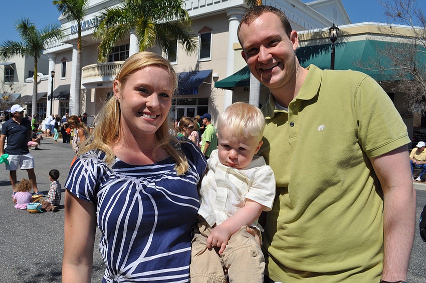 Kari, Cole and Dave Schroeter enjoyed the morning together.