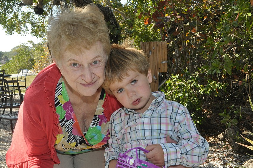 Gina Ross poses with her grandson Morgan Angel, 3