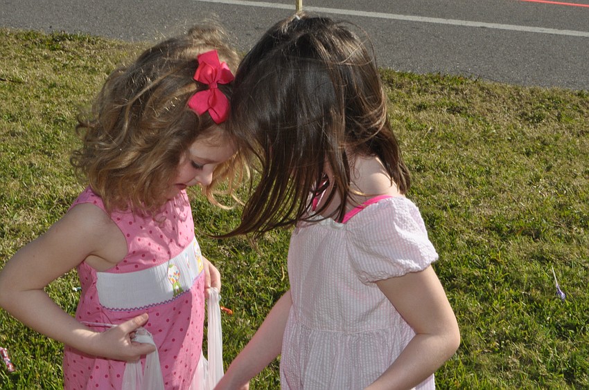 Cousins Maeve, 4, and Mary Kate Ginley, 5
