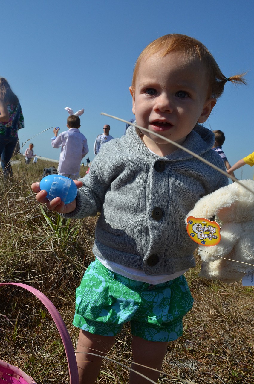 Mila Sandburg finds an Easter egg.