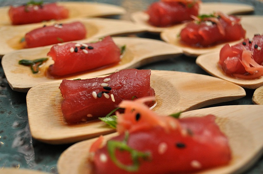 Tuna Sashimi in a ponzu sauce